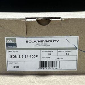 NEW OPEN BOX- EGS SOLA/Hevi-Duty SDN-2.5-24-100P OVP Power Supply + WARRANTY🇺🇸 - Image 2