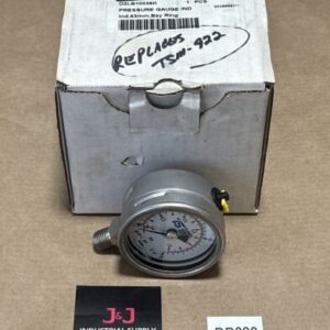NEW- SWAGELOK Industrial Pressure Gauge 1/2β PGI-63B-PG15-LAOX-J-7732 0-15PSI - Image 1