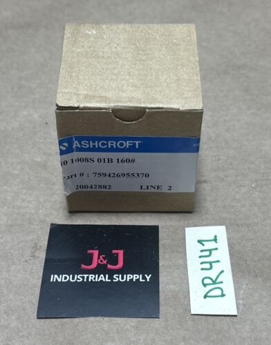 NEW OPEN BOX- Ashcroft 401008S-01B-160 Gauge 759426955370 0-160PSI || WARRANTY! Main Image