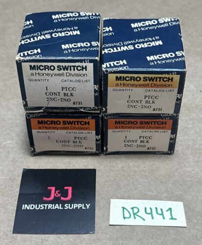 (4) NEW- Honeywell Micro Switch PK-40188 PTCC Contact Block 2NC-2NO || WARRANTY! Main Image