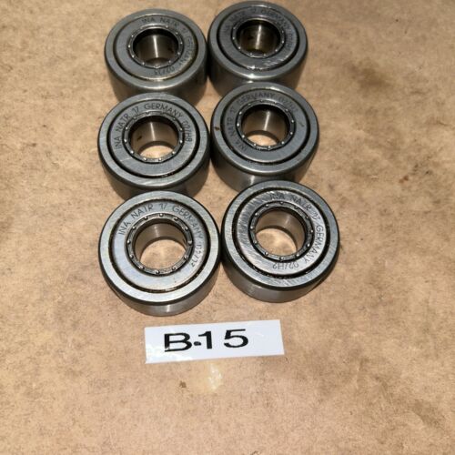 (6) INA NATR17-PP-A CROWNED YOKE ROLLER BEARINGS , NNB FAST SHIPPING! + WARRANTY Main Image