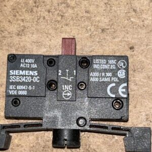 SIEMENS 3SB3420-OC CONTACT BLOCK FAST SHIPPING!+ WARRANTY - Image 2