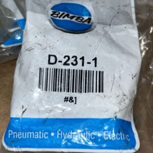 BIMBA (5) D-231-1 & (2) D-166-1 PNEUMATIC ACCESSORYS New In Sealed Bags - Image 2