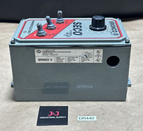 PREOWNED- Warner Electric Bronco II Model 163 Seco DC Drive || FAST SHIPPED 🇺🇸 Main Image