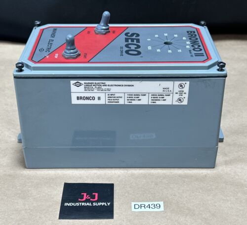 NEW- Warner Electric Seco DC Drive BRONCO II Model 160 115/230VAC 0-90/180V 🇺🇸 Main Image