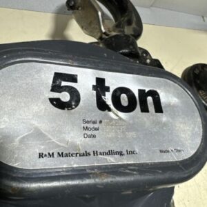 *USED* R&M Materials Handling RMll-5000 5 Ton Manual Chain Hoist - Image 8