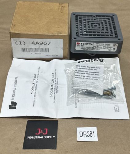 NEW- Federal Signal 350-120-30 Vibratone Horn Series B1 120V 50/60Hz || WARRANTY Main Image