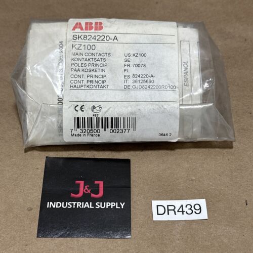 NEW FACTORY SEALED- ABB KZ100 Main Contacts Kit For SK824220-A / GJD8242200R0100 Main Image