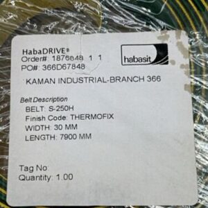 HABASIT S-250H Power Transmission Belt NNB Fast Shipping! + Warranty - Image 3