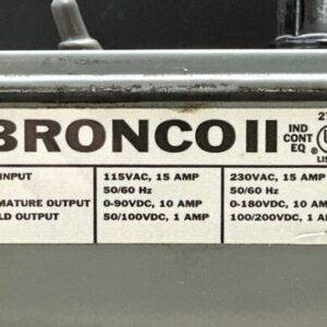 PREOWNED- Warner Electric Seco DC Drive BRONCO II Model 160 115/230VAC 0-90/180V - Image 7