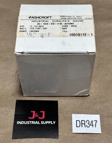 NEW OPEN BOX- Ashcroft 25-1009-SW-01B-30/0IMV 2-1/2" || FAST SHIPPED & WARRANTY! Main Image