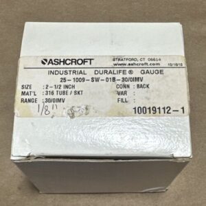 NEW OPEN BOX- Ashcroft 25-1009-SW-01B-30/0IMV 2-1/2" || FAST SHIPPED & WARRANTY! - Image 2