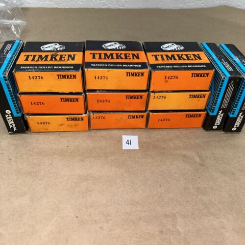 (9) TIMKEN 14276 TAPERED ROLLER BEARINGS & (3) FEDERAL MOGUL 14276 NIB Main Image