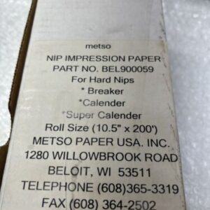 **METSO PAPER BEL900059 NEW IN BOX NIP IMPRESSION PAPER FAST SHIPPING # - Image 4