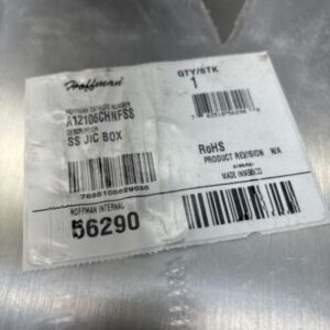 **HOFFMAN A12106CHNFSS SS JIC BOX FAST SHIPPING &WARRANTY# - Image 2