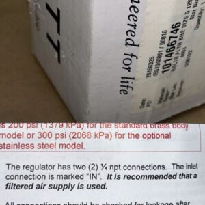 ITT Fluid Technology Conoflow Filter Regulator GH20XTKEXBXG 1/4" NIB + Warranty - Image 7