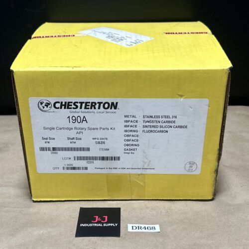 NEW- Chesterton 190A Single Cartridge Rotary Spare Parts Kit 87M Shaft/Seal Size Main Image