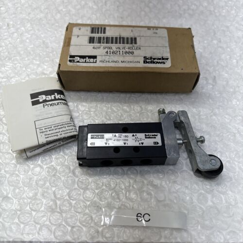 **PARKER 410211000 4WAY SPOOL VALVE -ROLLER FAST SHIPPING &WARRANTY# Main Image
