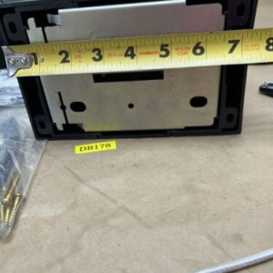 (2) Tensabarrier Wall Mount Black/ Yellow Stripe Retractable Belt Barrier NNB - Image 5