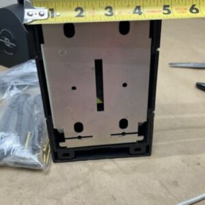 (2) Tensabarrier Wall Mount Black/ Yellow Stripe Retractable Belt Barrier NNB - Image 6