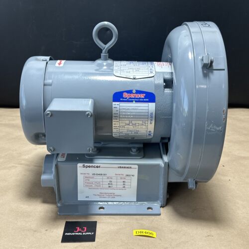 NEW NO BOX- Spencer Vortex Blower VB-004SB-001 / VBA90405 3/4Hp || FAST SHIPPED Main Image