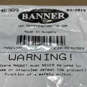 FACTORY SEALED- Banner Magnetic Safety Switch 46989 SI-MAG1SM || FAST SHIPPED! - Image 2