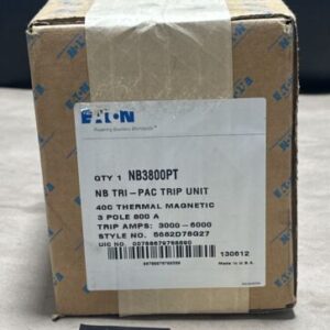 FACTORY SEALED- Eaton NB3800PT NB TRI-PAC Trip Unit 3P 800A, Trip Amps 3000-6000 - Image 1