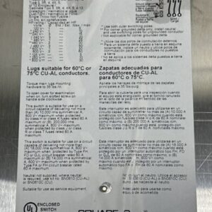 NEW IN BOX- Square D Heavy Duty Safety Switch HU362DSVW 60A 600V~ || WARRANTY! - Image 10