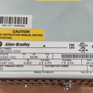 *PREOWNED* Allen-Bradley 2098-DSD-005X Ultra 3000i Servo Drive 240V + Warranty! - Image 7