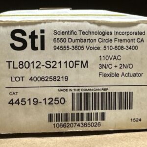 NEW OPEN BOX- STI TL8012-S2110FM Safety Interlock 44519-1250 110VAC 3NC+2NO Flex - Image 3