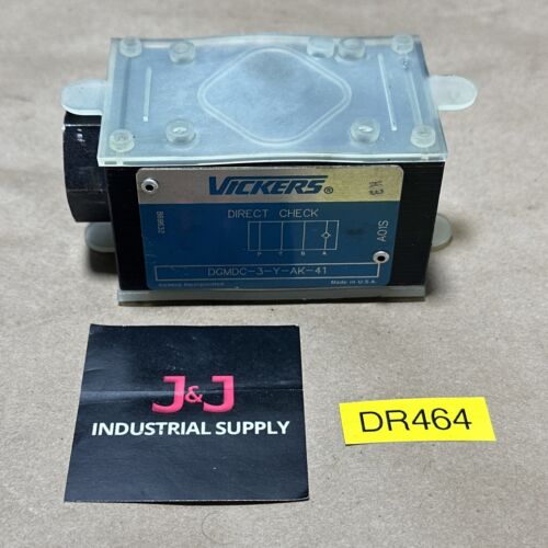 NEW NO BOX- Vickers DGMDC-3-Y-AK-41 Hydraulic Direct Check Valve + WARRANTY 🇺🇸 Main Image