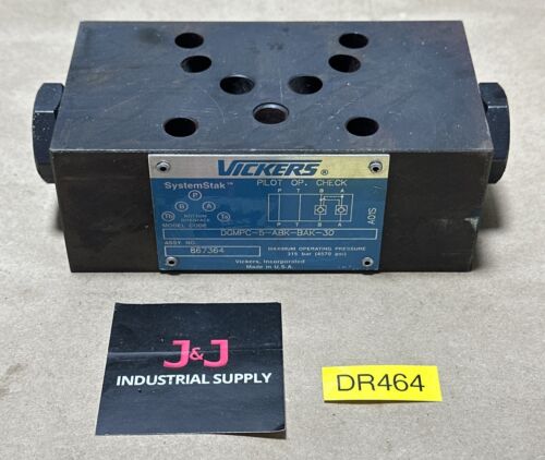 NEW- Vickers DGMPC-5-ABK-BAK-30 Systemstak Hydraulic Pilot Operated Check Valve Main Image
