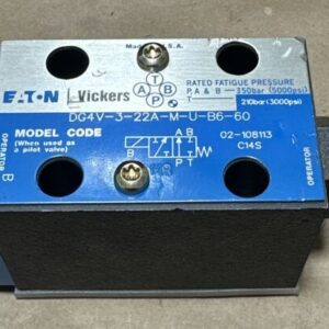 NEW NO BOX- Eaton Vickers DG4V-3-22A-M-U-B6-60 110/120 Hydraulic Solenoid Valve - Image 2