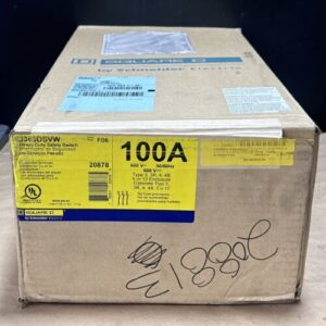 NEW FACTORY SEALED- Schneider / Square D HU363DSVW 100A Heavy Duty Safety Switch - Image 2