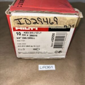 Hilti KB3 3/4x12 LT Kwik Bolt 3 Anchor 286016 W/ Hardware (Box Of 10) - Image 1