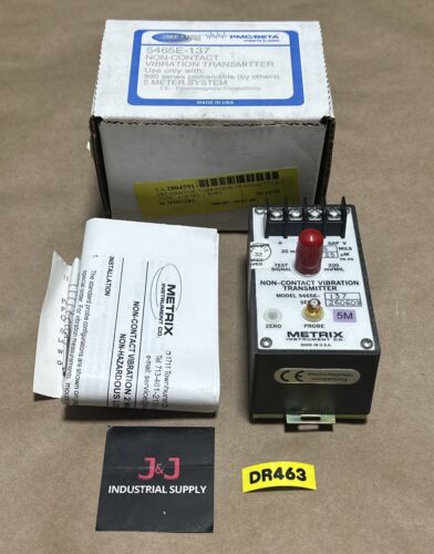NEW IN BOX Metrix 5465E-137 / 990-05-50-01-00 Non-Contact Vibration Transmitter Main Image