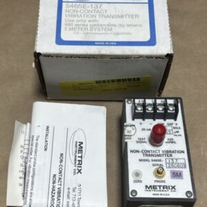 NEW IN BOX Metrix 5465E-137 / 990-05-50-01-00 Non-Contact Vibration Transmitter - Image 2