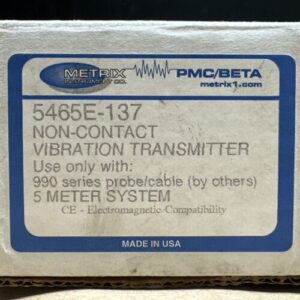 NEW IN BOX Metrix 5465E-137 / 990-05-50-01-00 Non-Contact Vibration Transmitter - Image 3