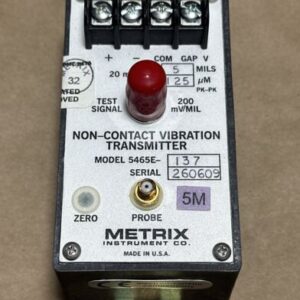 NEW IN BOX Metrix 5465E-137 / 990-05-50-01-00 Non-Contact Vibration Transmitter - Image 4
