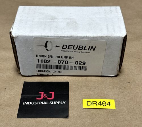 FACTORY SEALED- Deublin 1102-070-029 UNF RH Rotary Union || FAST SHIPPED 🇺🇸 Main Image