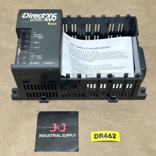 NEW- DirectLOGIC 205 Koyo I/O Base 3-Slot External 110/220V~ D2-03B-1 + WARRANTY Main Image