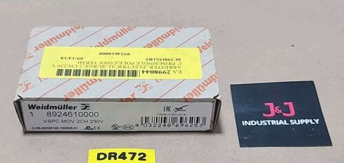 *BRAND NEW* Weidmuller 8924610000 Surge Arrester 2-Channel 1P 230V + Warranty! Main Image
