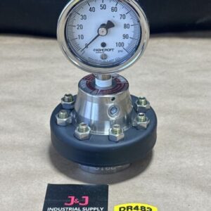 NEW OPEN BOX- Ashcroft Cylinder Diaphragm Seal W/ Gauge 50-100SS-02T-X-CG-YT - Image 1