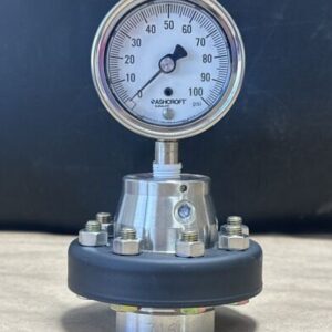 NEW OPEN BOX- Ashcroft Cylinder Diaphragm Seal W/ Gauge 50-100SS-02T-X-CG-YT - Image 3