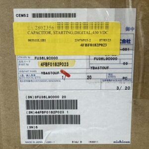 NEW OPEN BOX NICHICON YBASTOUF 4FBF0182P023 Starting Capacitor 430VDC + WARRANTY - Image 2