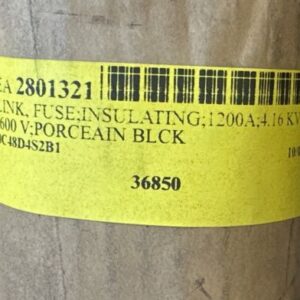 NEW NO BOX- ITE Porcelain Insulating Fuse Link 36850 1200A 4.16kV 600V WARRANTY - Image 2