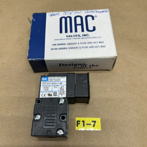 NEW MAC VALVES INC 45A-AA1-DAAJ-1JM Fast Shipping! + Warranty Main Image