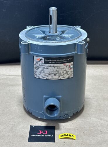 NEW SURPLUS GE Diamond 844621-0117 AC Motor 1/6HP 1725RPM 230/460V 3PH TENV 3PH Main Image