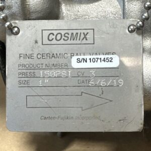 PREOWNED- ELO MATIC F0040U 120PSI / Carten Fujikin Cosmix 1β Ceramic Ball Valve - Image 4