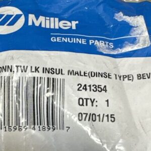 FACTORY SEALED- Miller 241354 Connector Tw Lk Insul Male Dinse Type Bev 3/ 🇺🇸 - Image 2